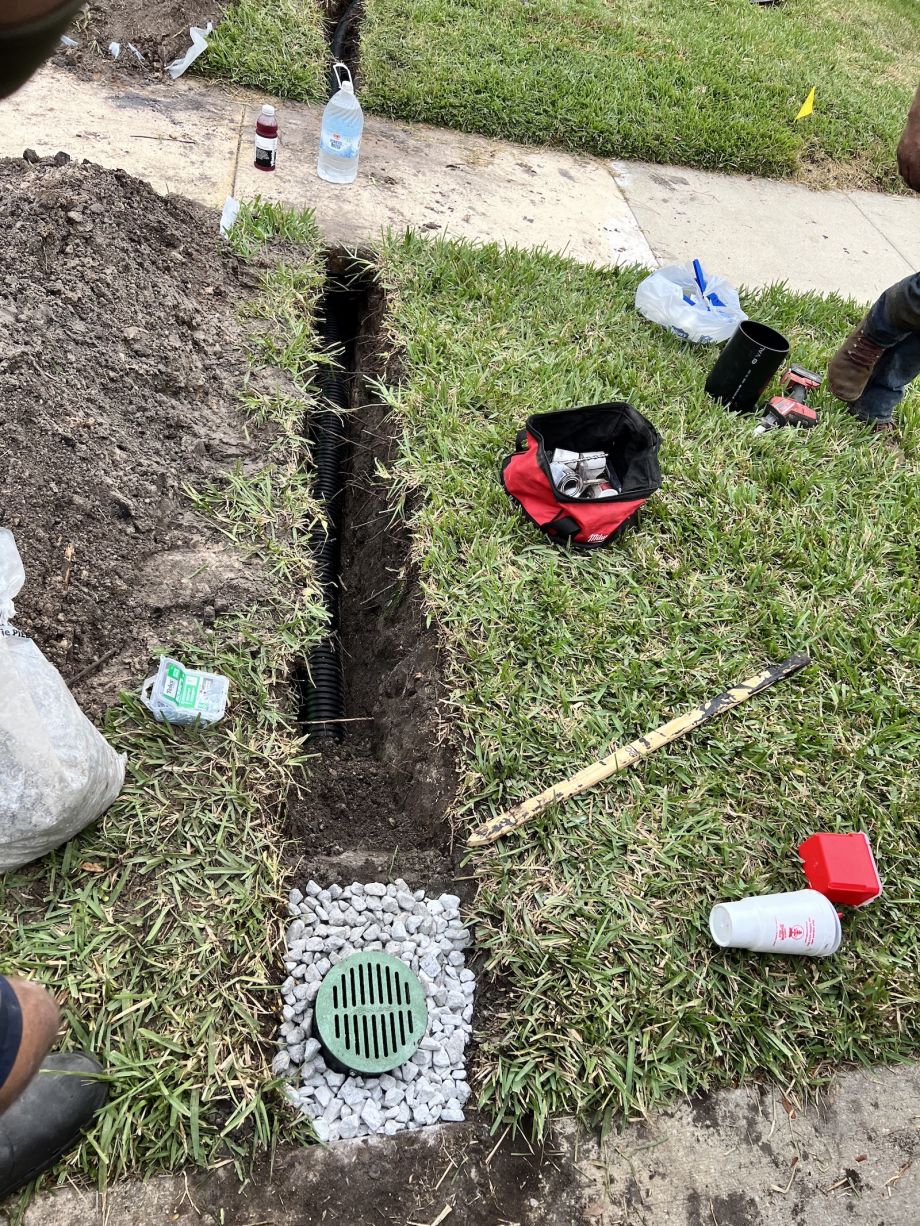 Underground Roof Gutter Drains