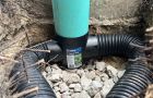 Trench For Residential Gutter Drain