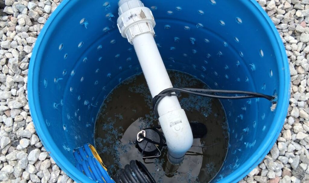 sump pump discharge