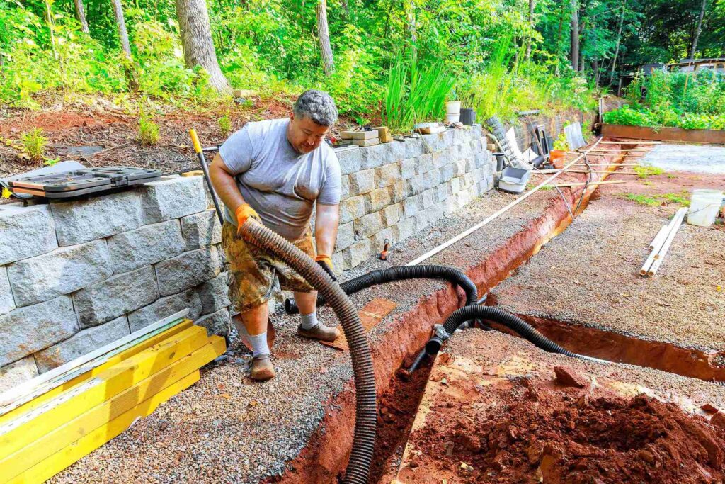 what clogs a french drain
